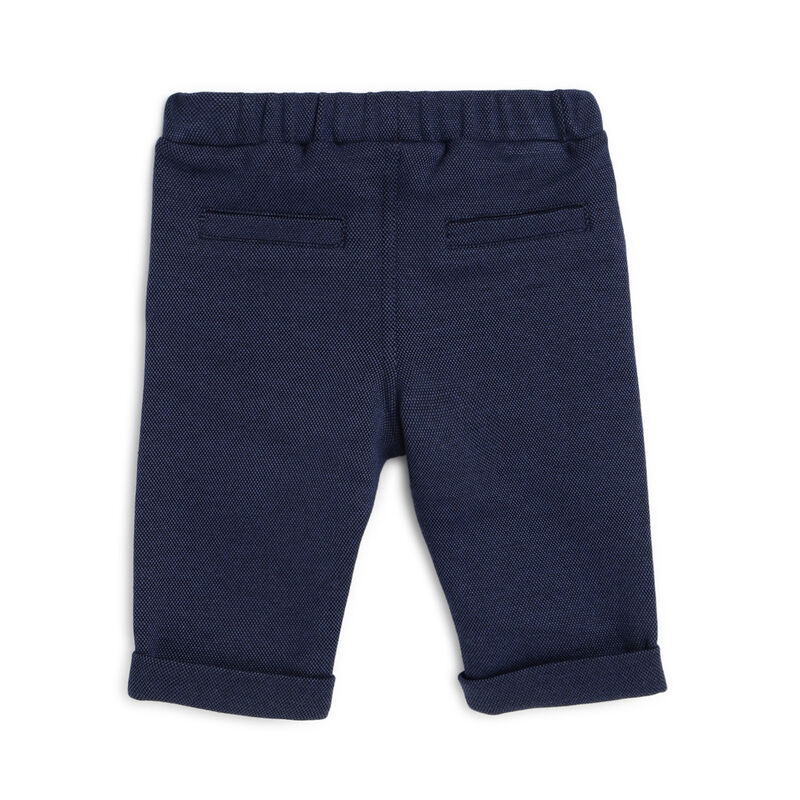 Boys Dark Blue Solid Long Trouser image number 1